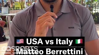 USA or Italy with Tennis Star Matteo Berrettini [upl. by Etnecniv]