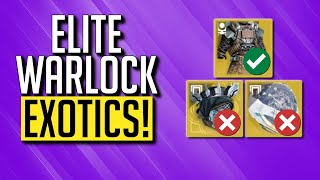 5 Best Warlock Exotics you MUST HAVE  Destiny 2 [upl. by Atinej573]