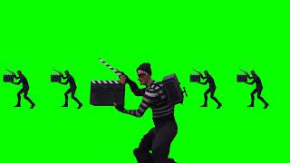 TAKE 14 Fortnite clapperboard celebration animations on green screen  VFX for video Editing meme [upl. by Consuelo]