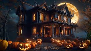 Cozy Autumn Victorian Halloween Ambience with Cawing Crow Rustling Leaves and Spooky Wind Gusts [upl. by Danyette]