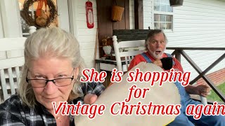 Shopping for MORE Vintage Christmas  Vintage Christmas Haul [upl. by Quirita576]