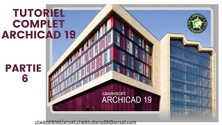 TUTO ARCHICAD 19 PARTIE 6 Création des balcons en ARC et des marches dentrée [upl. by Prudi25]