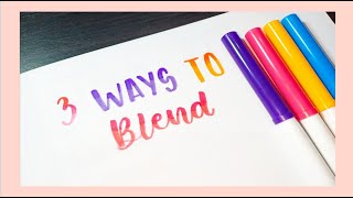 Tutorial 3 Ways To Blend Markers [upl. by Nilkoorb93]