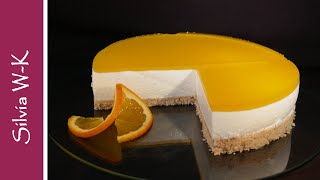 Orangentorte  ohne Backen  erfrischende Frühlings und Sommertorte [upl. by Airliah]