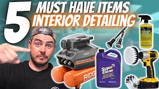 BEST CAR INTERIOR DETAILING PRODUCTS  5 Must have Car Detailing items [upl. by Pine]