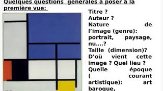 Analyser une oeuvre dart [upl. by Innos]