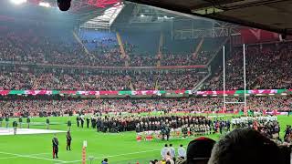 Hen Wlad Fy Nhadau Welsh National Anthem Sang at the Principality Stadium Cardiff [upl. by Aylat701]