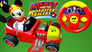 RC Mickey and the Roadster Racers Toys Transforming Roadster Racer Radio Remote Control Race Car Toy [upl. by Yrhcaz]