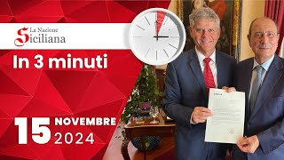 “IN TRE MINUTI” NOTIZIARIO DEL 15 NOVEMBRE 2024 [upl. by Naujyt860]