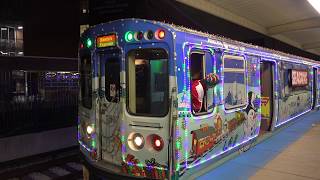 2018 CTA Holiday Train From Cicero to 54thCermak and Exterior View [upl. by Aicatsana]