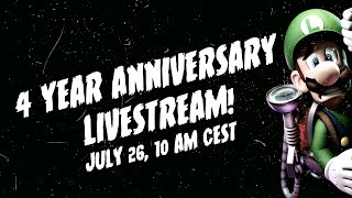 VERY LATE 4 YEAR ANNIVERSARY LIVESTREAM  Luigis Mansion Playthrough feat GUESTS [upl. by Sidran]