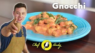 Homemade Gnocchi Recipe  Chef Andy [upl. by Shurwood]