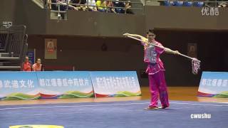 2016 China wushu championship QiangShu（zhang chenyang）3st Place [upl. by Erotavlas]