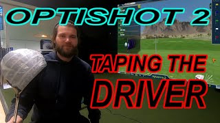 HOW TO  DOES IT HELP TO TAPE YOUR DRIVER ON THE OPTISHOT2 Golf Simulator with 3amp1 Golf [upl. by Aij]