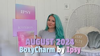 AUGUST 2024 BOXYCHARM BY IPSY UNBOXING IPSY UNBOXING AUGUST 2024 [upl. by Tiler]