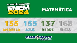 Gabarito ENEM 2024 CHROMOS  Prova Amarela Questão 155  Matemática [upl. by Odlawso]