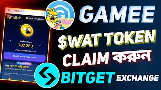 Gamee WAT Token Claim Bitget Exchange A to Z  Wat Token Claim Bitget  Gamee Listing 23 September [upl. by Urias]