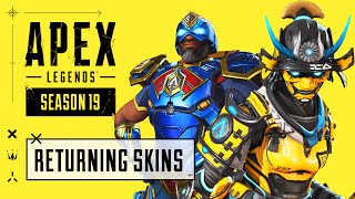 OG “RETURNING” Event Skins amp Bundles  Apex Legends Season 19 [upl. by Nylinnej]