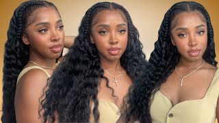 Vacation Vibes  Very Beginner Friendly Pre Styled Loose Deep Wave Wig Install  Ft Wiggins Hair [upl. by Cathey]