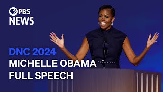 WATCH Michelle Obama speaks at 2024 Democratic National Convention  2024 DNC Night 2 [upl. by Aihsekram]