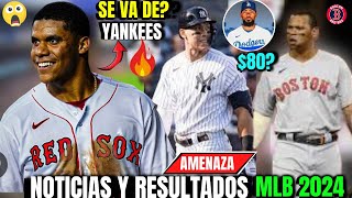 SOTO no FIRMARÁ con YANKEES y SE VA a BOSTON JUDGE AMENAZA DOMINICANO de BOSTON 80 A TEOSCAR MLB [upl. by Eelatsyrc329]