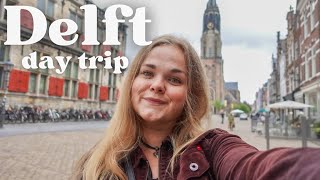 A day visiting Delft  Netherlands travel vlog 🇳🇱 [upl. by Kluge12]