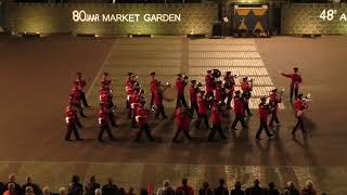 Airborne Taptoe Oosterbeek 2024  9 British Army Band Catterick [upl. by Iuqcaj]