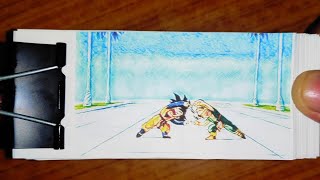 Dragon Ball Z Fusion Dance Flipbook  Goten and Trunks Fusion  Gotenks [upl. by Anderson]