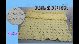 COLCHITA ZIG ZAG A CROCHET  Labores Angélika [upl. by Nyrahs562]