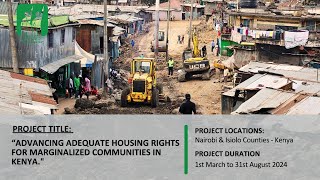 Advancing adequate housing rights for marginalized communities in Kenya [upl. by Aihseket]