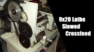 9x20 Lathe with Slowed Carriage Feed [upl. by Enytsirk56]