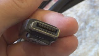 DeTech DisplayPort to DisplayPort Cable 18 m Unboxing and Test [upl. by Aseiram]