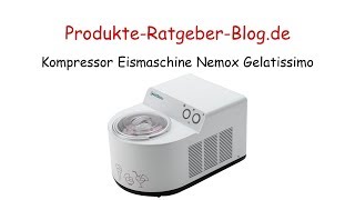 Test Kompressor Eismaschine Nemox Gelatissimo [upl. by Nytnerb]