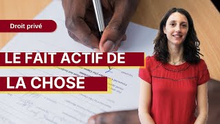 Droit privé  Le fait actif de la chose [upl. by Samira]