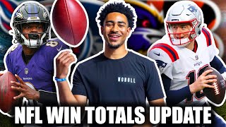 NFL Win Totals Update and Predictions for 2023 [upl. by Hinkel]