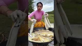 How to crispy eggplant recipe shortvideos [upl. by Rossie]