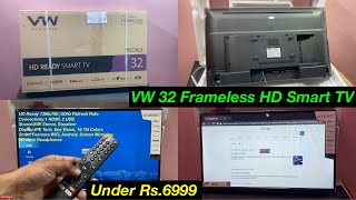 VW 32Inch Frameless Series Smart LED TV [upl. by Otrepur]