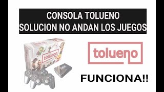 Consola Tolueno Solucion No Andan los Juegos [upl. by Tnomed]