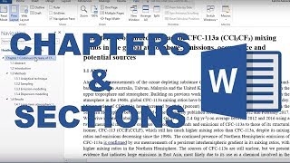 How to make chapters sections and subsections in word [upl. by Selinski]