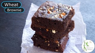 No Oven Wheat Brownie Recipe  Eggless Gehun Atta Brownie  The Terrace Kitchen [upl. by Lihp185]