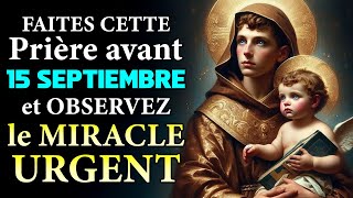 RECEVEZ LE MIRACLE QUE VOUS ATTENDEZ 🙏 PRIÈRE PUISSANTE À SAINT ANTOINE DE PADOUE [upl. by Goldstein116]