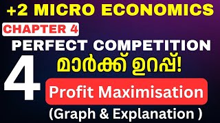 💥4 മാർക്കിന്റെ ഉറപ്പായ ചോദ്യം💥PROFIT MAXIMISATION CONDITIONSPerfect CompetitionPlus Two Economics [upl. by Ahcirt]