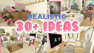 30 IDEAS to make your HOUSE more REALISTIC in Bloxburg  ROBLOX [upl. by Assillim]