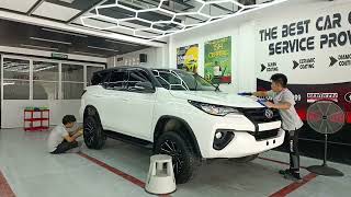 Ceramic Premium Coating for this Toyota Fortuner ✨✨ [upl. by Bebe270]