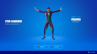 Buying the RARE Freemix Emote In FORTNITE [upl. by Lleirbag]