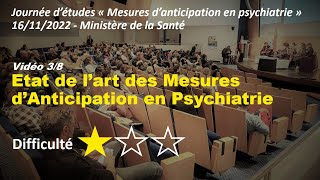 Journée quot Mesures dAnticipation en Psychiatrie  outils de droits outils de soins  quot  Vidéo 38 [upl. by Nwad914]