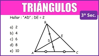 TRIÁNGULOS  Hallar  “AD”  DE  2  EJERCICIO SOLUCIONADO geometry [upl. by Aya308]