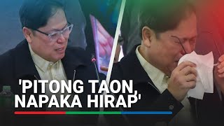 Durog na durog Mabilog breaks down in tears as he recalls narco list ordeal at House probe [upl. by Bronwyn]