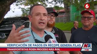 Verificación de pagos realizados por transportistas genera filas en Recope [upl. by Flss]