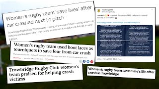 Every member of my team is a hero  Trowbridge RFC Women SAVE LIVES after car crash [upl. by Ahsoym]